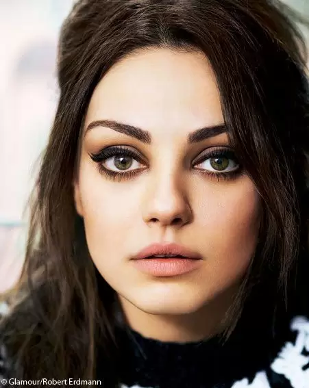 Mila Kunis | Makeup. perfect for an "edgyish" shoot