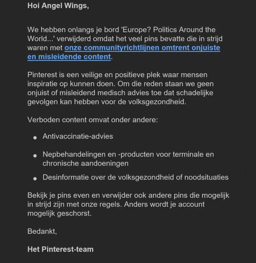 CENSUUR Pinterest AnGel-WinGs.nl